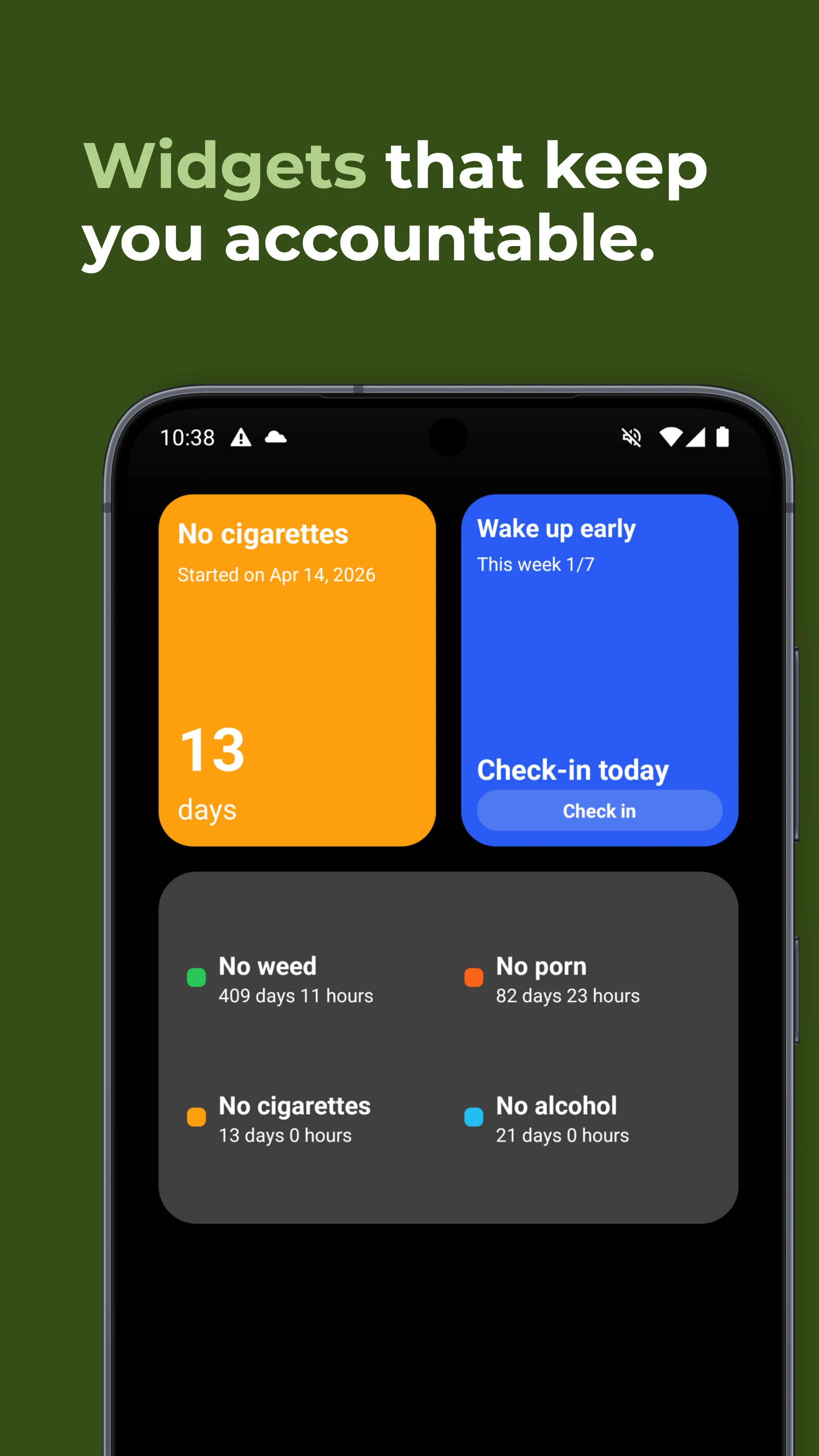 DayHold - Bad Habit Breaker screenshot